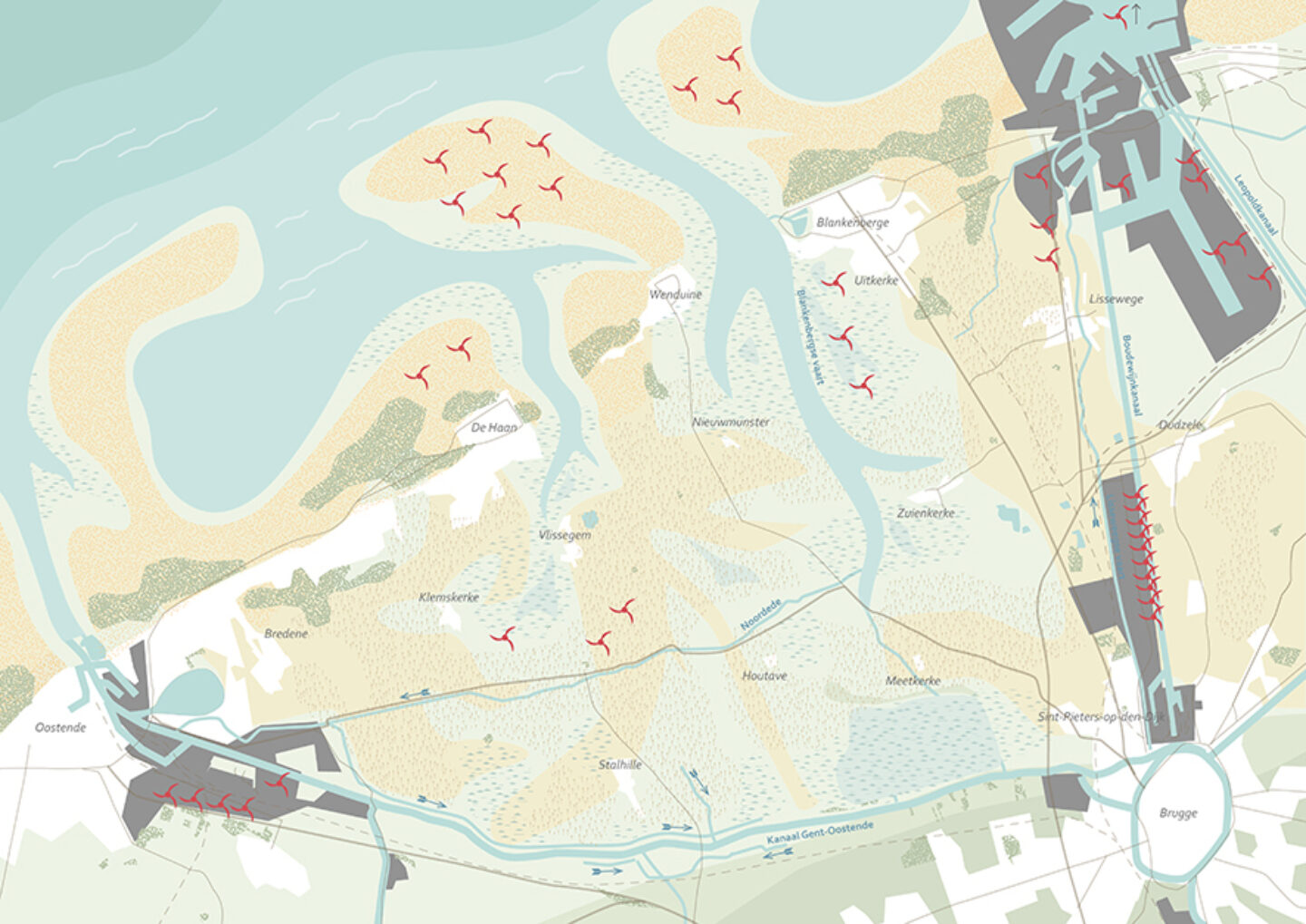 OTHERLANDS WE WAKE THE CITY Toekomstkaart getijdenlandschap